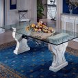 Renato Costa, luxury dining rooms from Spain, classic baroque furniture for dining rooms, stone dining tables, classic chest of drawers and mirror